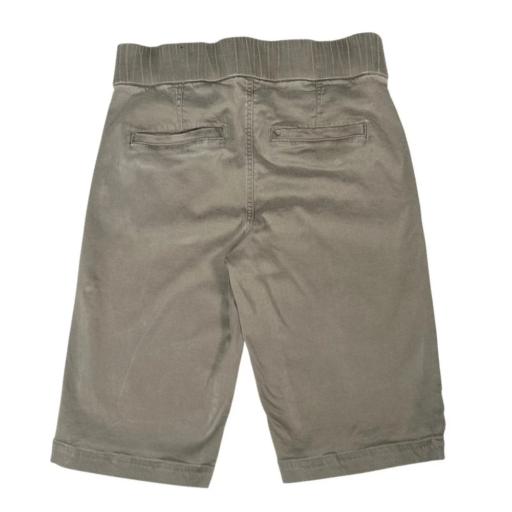 Liverpool Los Angeles Shorts Pull On Bermuda Shadow Green Minimalist Y2K Size 4